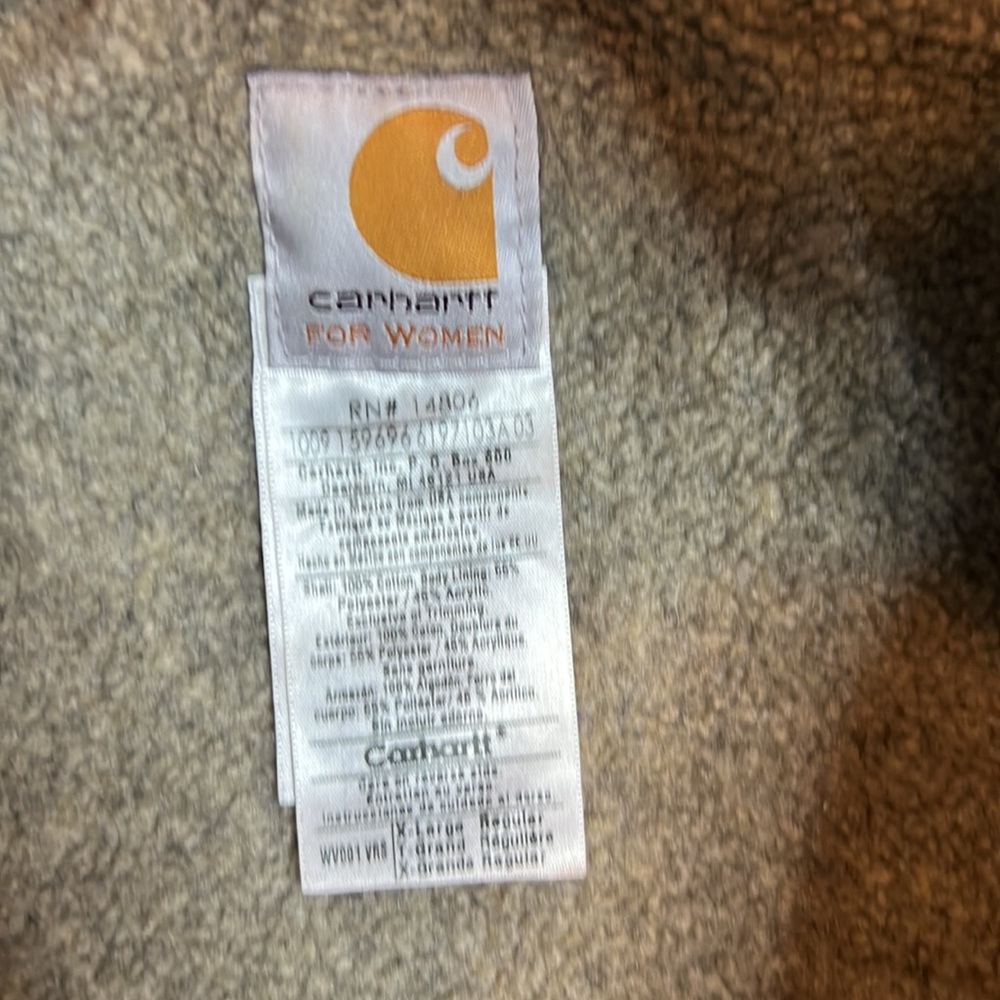 Carhartt WV001 VRS Movk Neck Vest Fleece Lined Women’s Extra Large - Picture 3 of 7